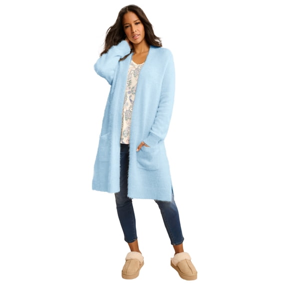 Roaman's Women's Plus Size Eyelash Cardigan