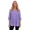 thumbnail image 1 of Roaman's Women's Plus Size Eyelet Big Shirt, 1 of 5