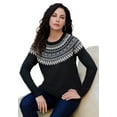 thumbnail image 1 of Roaman's Women's Plus Size Fair Isle Pullover Sweater, 1 of 4