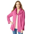 thumbnail image 1 of Roaman's Women's Plus Size Faux Fur Collar Cardigan Sweater., 1 of 5