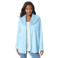 thumbnail image 1 of Roaman's Women's Plus Size Faux Fur Collar Cardigan Sweater., 1 of 5