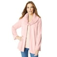 thumbnail image 1 of Roaman's Women's Plus Size Faux Fur Collar Cardigan Sweater., 1 of 5
