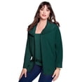 thumbnail image 1 of Roaman's Women's Plus Size Faux Fur Collar Cardigan Sweater., 1 of 5