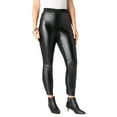 thumbnail image 1 of Roaman's Women's Plus Size Faux Leather Legging, 1 of 6