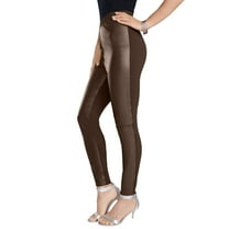 Roaman's Women's Plus Size Faux Leather Legging