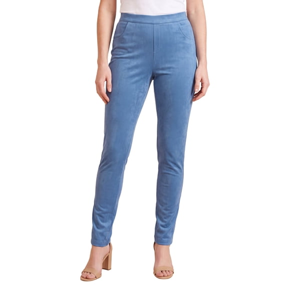 Roaman's Women's Plus Size Faux Suede Legging
