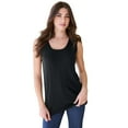 thumbnail image 1 of Roaman's Women's Plus Size Drop Needle Tank Lightweight Sweater Knit, 1 of 1