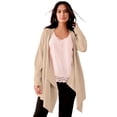 thumbnail image 1 of Roaman's Women's Plus Size Lightweight Handkerchief Hem Cardigan Sweater, 1 of 6