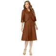 thumbnail image 1 of Roaman's Women's Plus Size Fit And Flare Jacket Suit Dress, 1 of 3