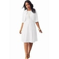 thumbnail image 1 of Roaman's Women's Plus Size Petite Plus Size Elbow Sleeve Fit-And-Flare Dress With Bolero Jacket – 2-Piece Suit, 1 of 5