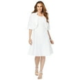 thumbnail image 1 of Roaman's Women's Plus Size Fit And Flare Jacket Suit Dress, 1 of 5