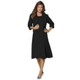 thumbnail image 1 of Roaman's Women's Plus Size Fit And Flare Jacket Suit Dress, 1 of 5