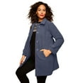 thumbnail image 1 of Roaman's Women's Plus Size Button Up Fleece Jacket, 1 of 6