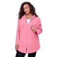 thumbnail image 1 of Roaman's Women's Plus Size Fleece Zip Hoodie Sweatshirt, 1 of 6