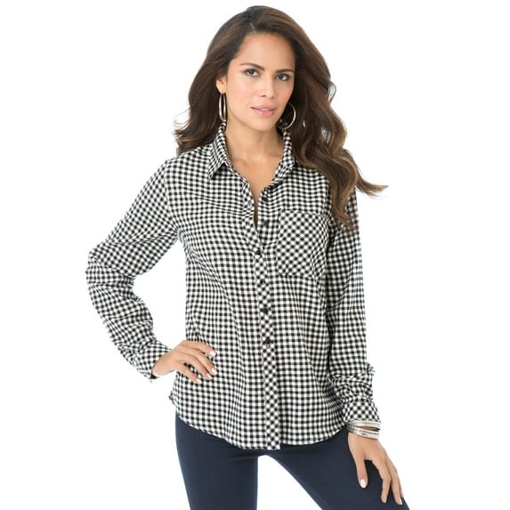 Roaman's Women's Plus Size Frankie Big Shirt
