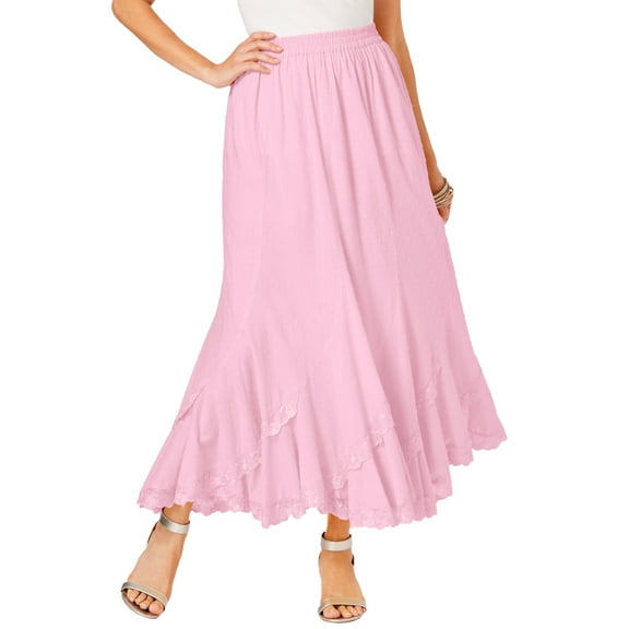 Roaman's Women's Plus Size French Skirt