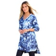 thumbnail image 1 of Roaman's Women's Plus Size French Terry Tunic Hoodie, 1 of 5