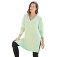 thumbnail image 1 of Roaman's Women's Plus Size French Terry Tunic Hoodie, 1 of 5