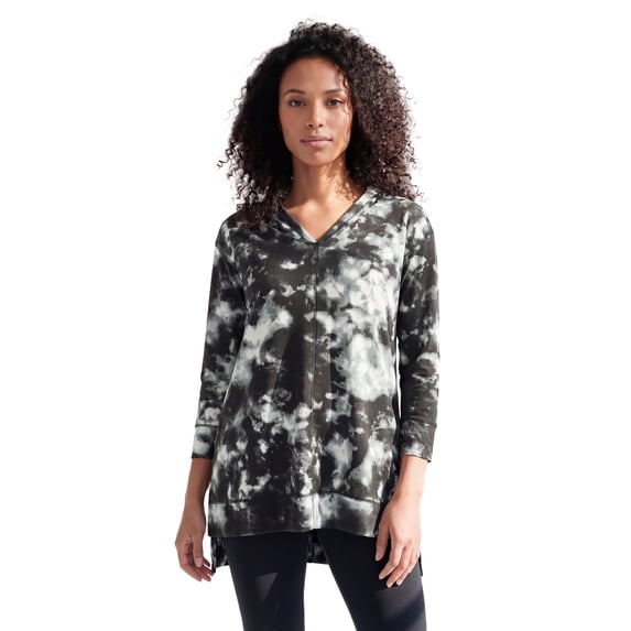 Roaman's Women's Plus Size French Terry Tunic Hoodie