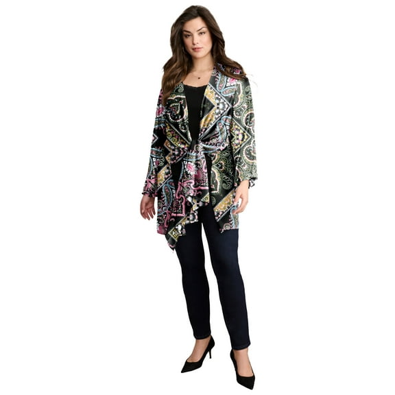 Roaman's Women's Plus Size Front-Knot Tie wrap