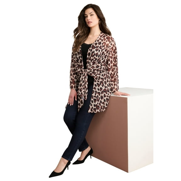 Roaman's Women's Plus Size Front-Knot Tie wrap