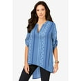 thumbnail image 1 of Roaman's Women's Plus Size Geometric Tunic, 1 of 4