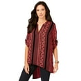 thumbnail image 1 of Roaman's Women's Plus Size Geometric Tunic, 1 of 4