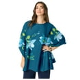 thumbnail image 1 of Roaman's Women's Plus Size Georgette Poncho, 1 of 3