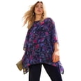 thumbnail image 1 of Roaman's Women's Plus Size Georgette Poncho, 1 of 2