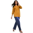 thumbnail image 1 of Roaman's Women's Plus Size Georgette Roll-Tab Utility Shirt, 1 of 2