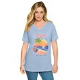 thumbnail image 1 of Roaman's Women's Plus Size Graphic Tee, 1 of 3