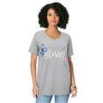 thumbnail image 1 of Roaman's Women's Plus Size Graphic Tee, 1 of 2