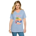 thumbnail image 1 of Roaman's Women's Plus Size Graphic Tee, 1 of 3