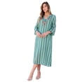 thumbnail image 1 of Roaman's Women's Plus Size Hand-Crinkled Embellished Kaftan, 1 of 1