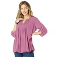 thumbnail image 1 of Roaman's Women's Plus Size Hand Crinkled Tara Shirt, 1 of 4