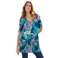 thumbnail image 1 of Roaman's Women's Plus Size Henley Swing Tunic, 1 of 1