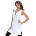 thumbnail image 1 of Roaman's Women's Plus Size Henley Ultimate Tunic Tank, 1 of 5