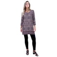 thumbnail image 1 of Roaman's Women's Plus Size Henley Ultra Drape Tunic, 1 of 2