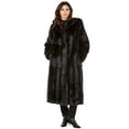 thumbnail image 1 of Roaman's Women's Plus Size Hooded Faux Fur Coat, 1 of 6