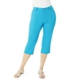 thumbnail image 1 of Roaman's Women's Plus Size Denim 24/7 Iconic Capri Jean, 1 of 6