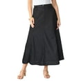 thumbnail image 1 of Roaman's Women's Plus Size 24/7 Stretch A Line Maxi Skirt, 1 of 6