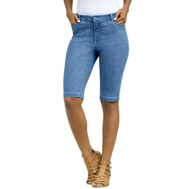 Roaman's Women's Plus Size Invisible Stretch Iconic Bermuda Short