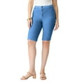 thumbnail image 1 of Roaman's Women's Plus Size Classic Stretch Bermuda Short, 1 of 3