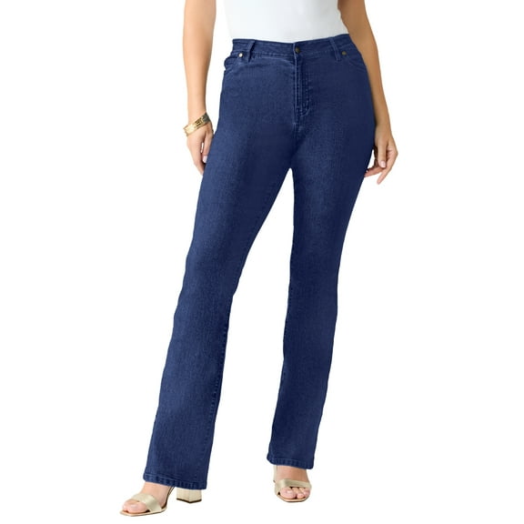 Roaman's Women's Plus Size Classic Stretch Bootcut Jean