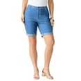 thumbnail image 1 of Roaman's Women's Plus Size 24/7 Stretch Cuffed Short, 1 of 4
