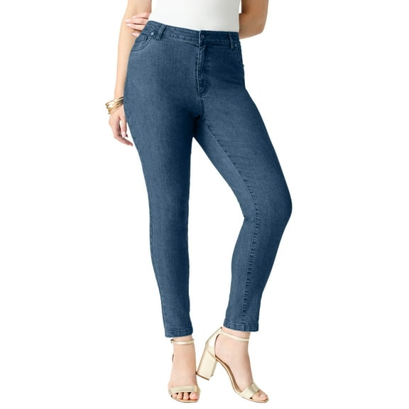Roaman's Women's Plus Size Plus Size Classic Stretch Slim Jean
