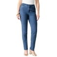 thumbnail image 1 of Roaman's Women's Plus Size 24/7 Stretch Straight Leg Jean, 1 of 6
