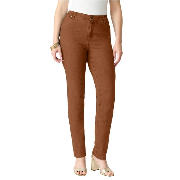 Roaman's Women's Plus Size Classic Stretch Straight Leg Jean