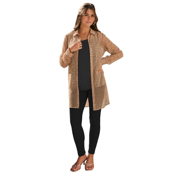 Roaman's Women's Plus Size Kate Georgette Tunic