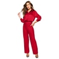 thumbnail image 1 of Roaman's Women's Plus Size Kate Satin Blouse, 1 of 5